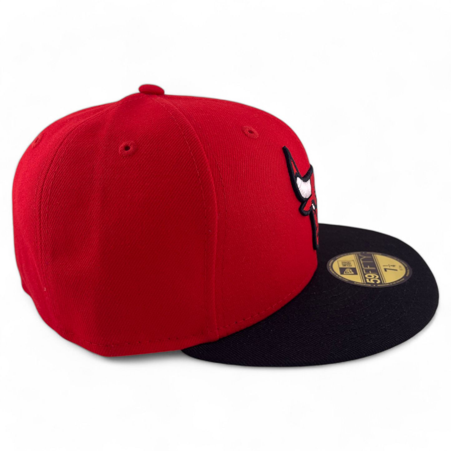 New Era Chicago Bulls NBA Team Classic Bull Logo Red 59Fifty Fitted Hat Cap