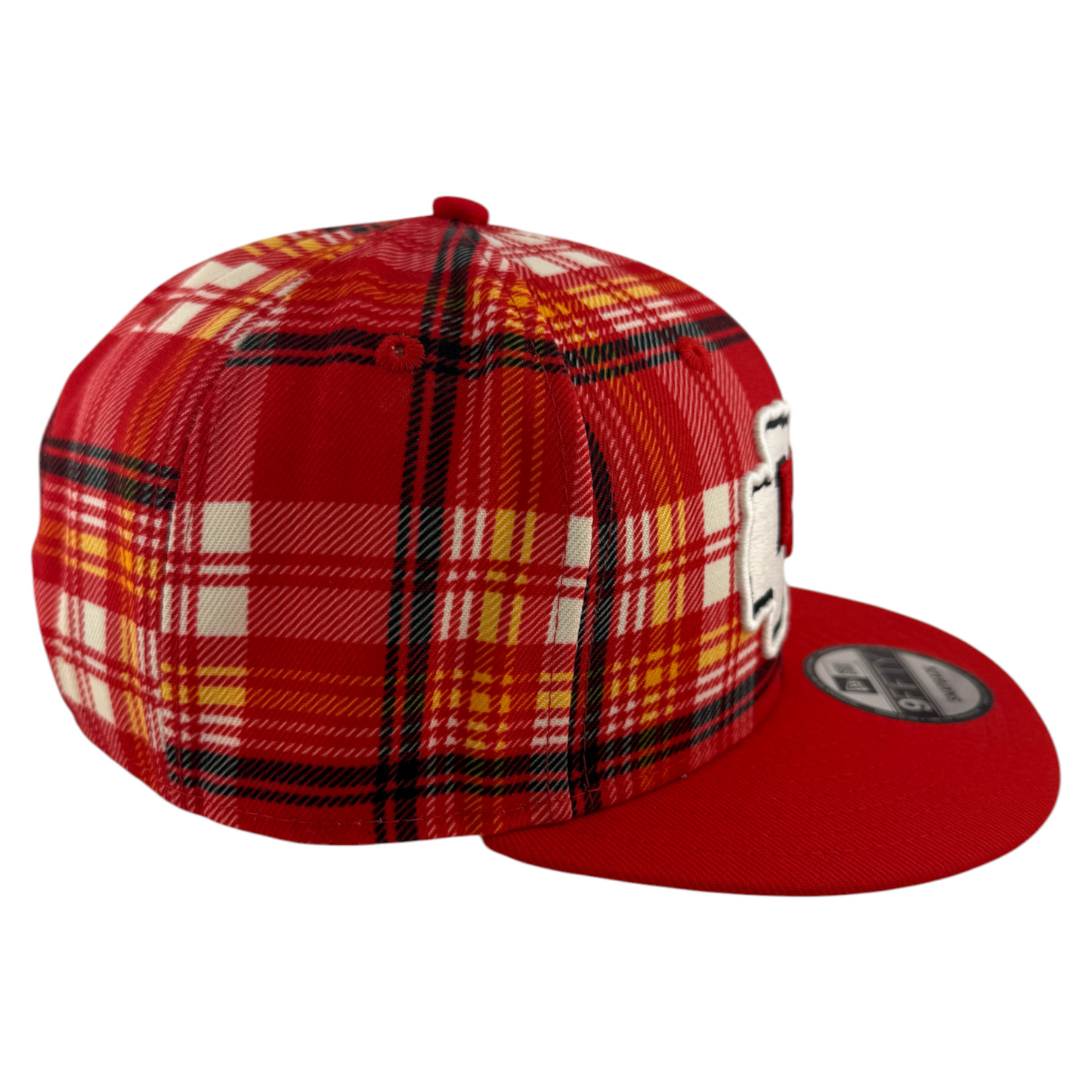 New Era Kansas City Chiefs 2024 Sideline Plaid 9Fifty Snapback Adjustable Hat