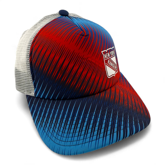Adidas New York Rangers NHL Foam Trucker A-Frame Snapback Adjustable Hat Cap