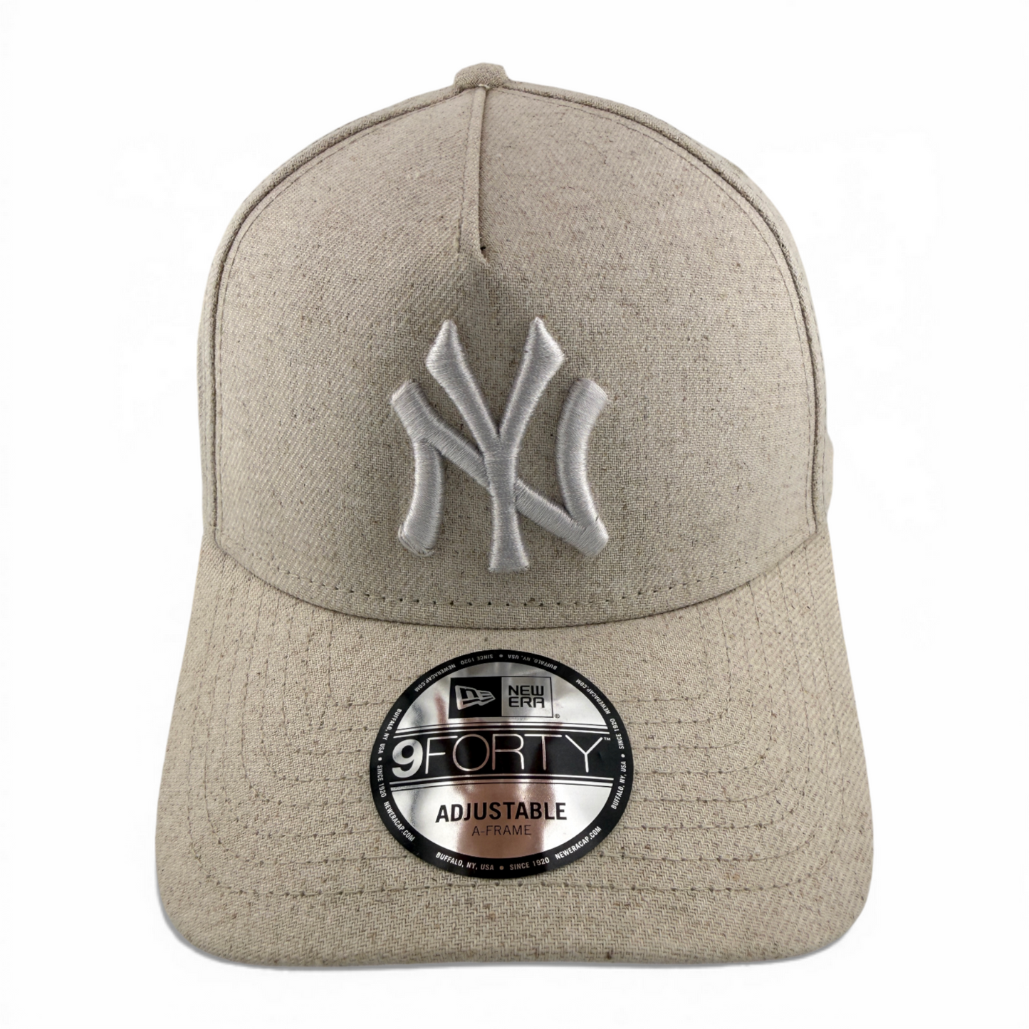 New Era New York Yankees MLB Oat Hemp Tan A-Frame 9Forty Snapback Adjustable Hat