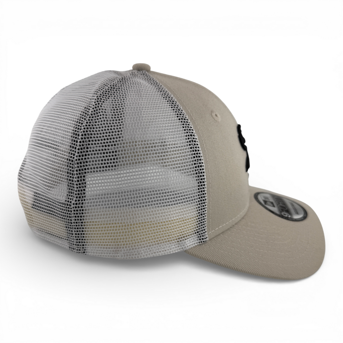 New Era Chicago White Sox MLB Stone Tan Khaki Mesh 9Forty Snapback Adjustable