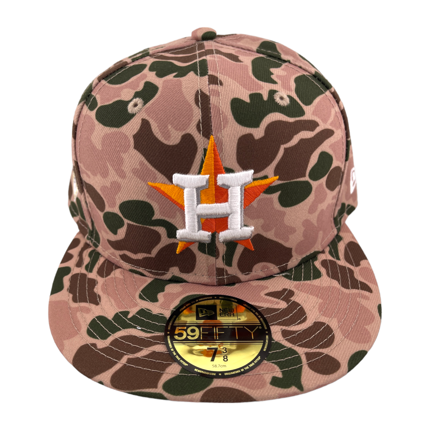 New Era Houston Astros World Series 2017 Side Patch Duck Camo 59FIFTY Fitted Hat Cap