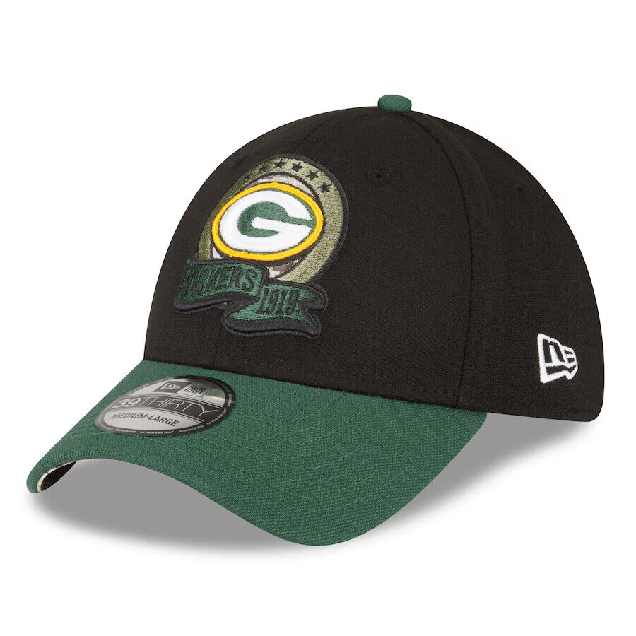 New Era Green Bay Packers NFL 2022 Salute to Service 39Thirty Flex Hat Cap