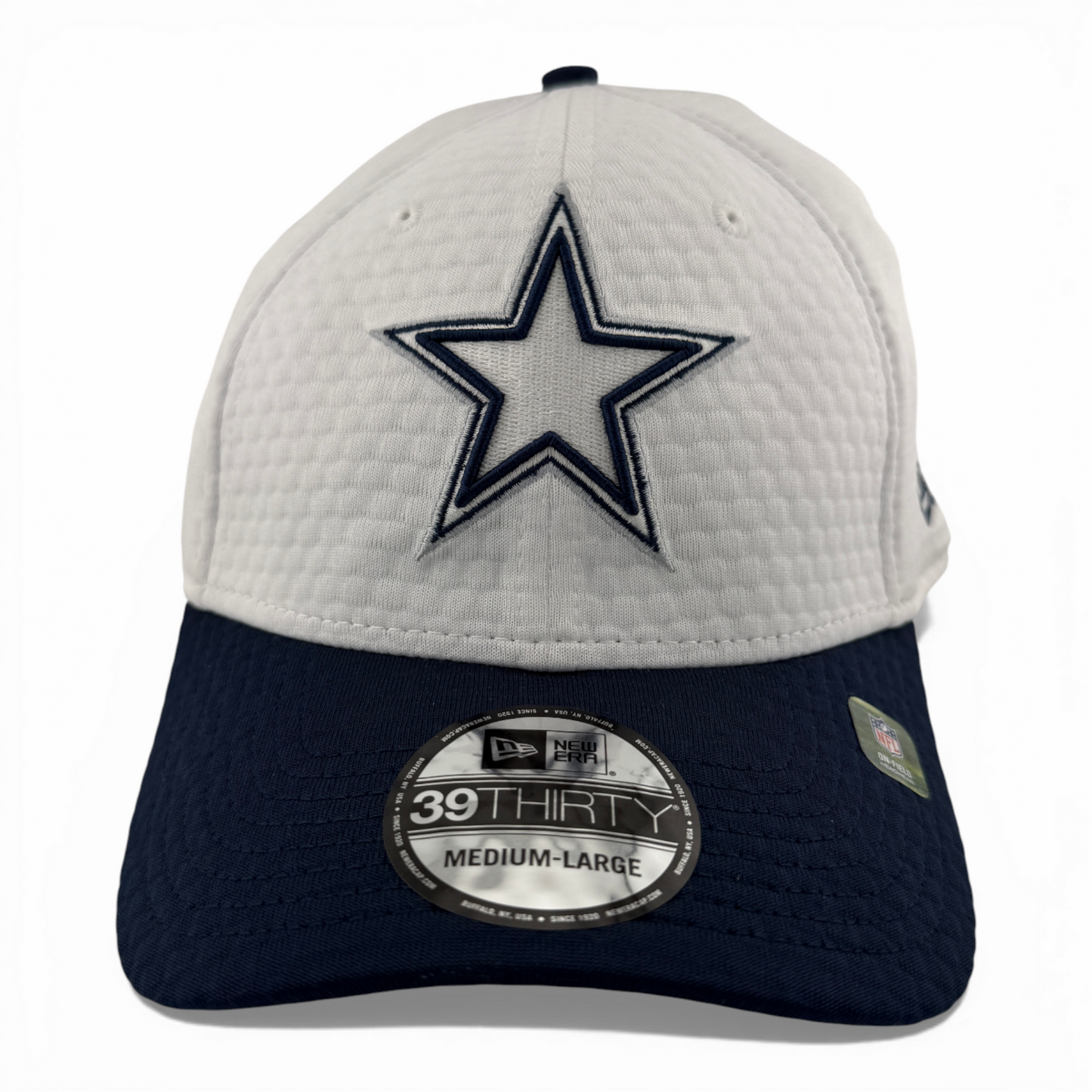 New Era Dallas Cowboys NFL 2024 Training Camp White 39Thirty Flex Fit Hat Cap