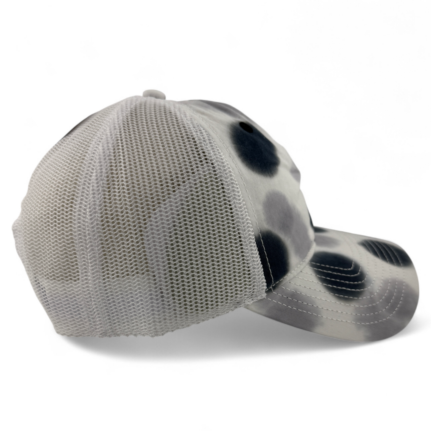 The Game GB470 Greyscale Tie Dye Trucker Mesh Back Snapback Adjustable Dad Hat