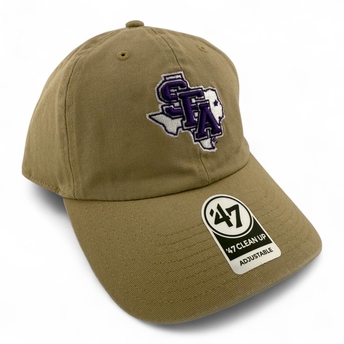 '47 Brand Stephen F Austin University Lumberjack Clean Up Khaki Adjustable Hat