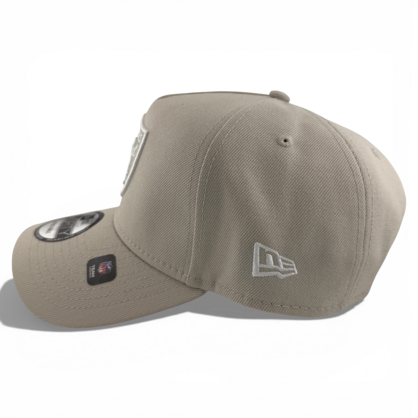 New Era Las Vegas Raiders NFL Stone White A-Frame 9Forty Snapback Adjustable Hat