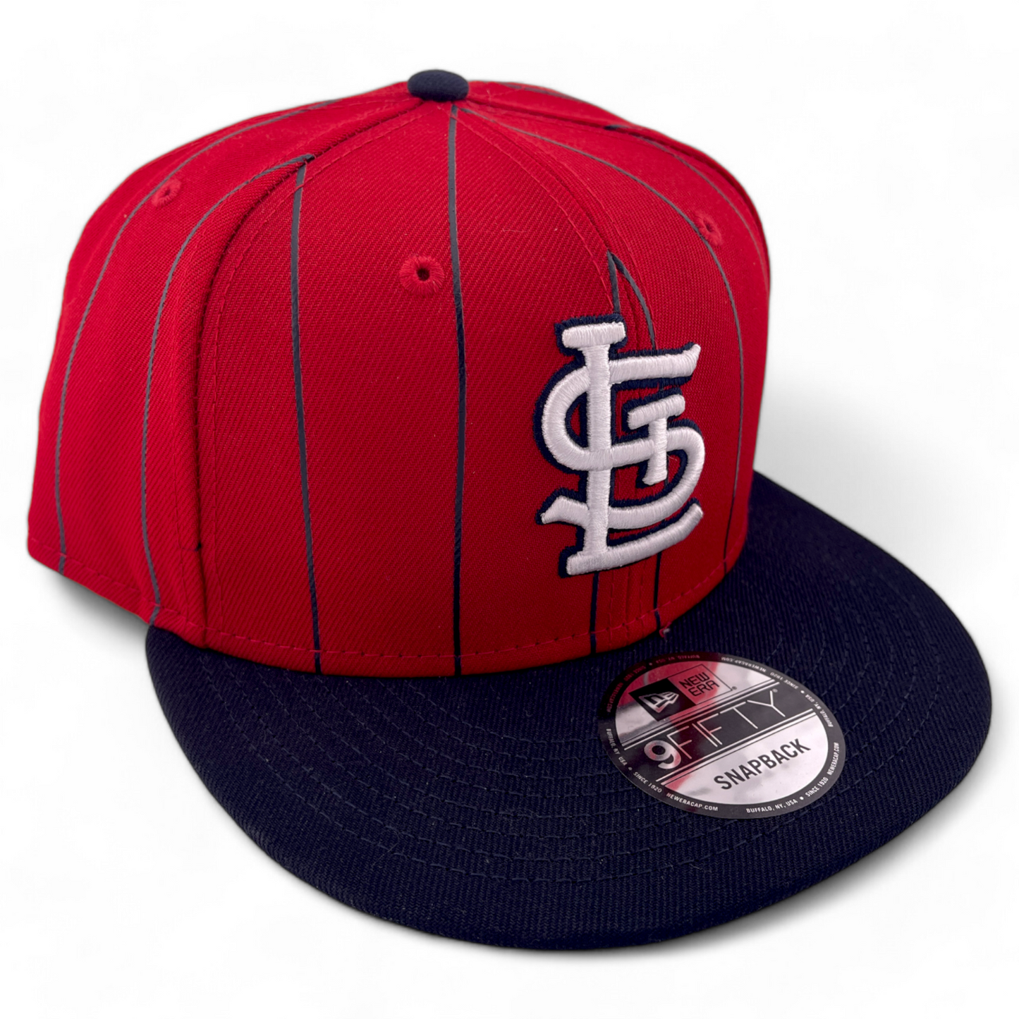 New Era St. Louis Cardinals MLB Throwback Pinstripe Birdcage 9Fifty Snapback Hat