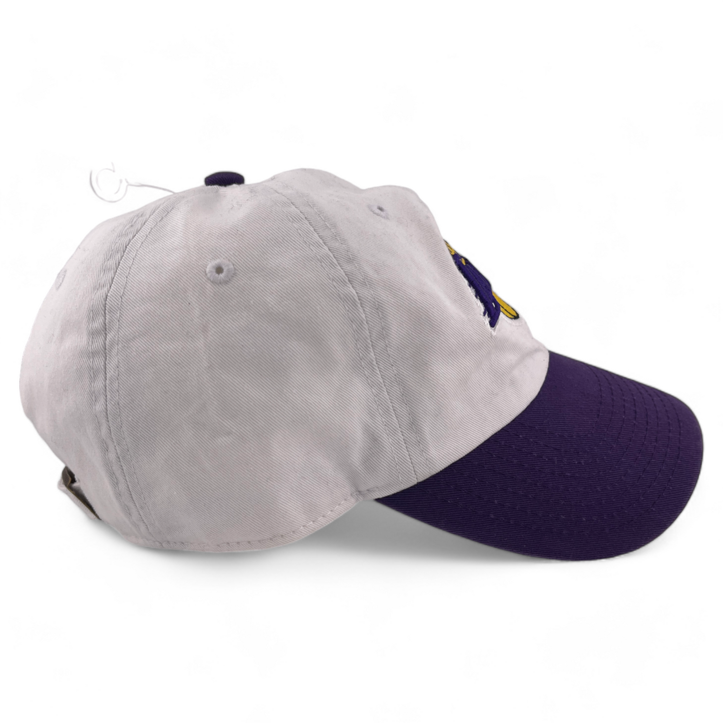 '47 Brand Los Angeles Lakers LA NBA White/Purple Clean Up Adjustable Dad Hat Cap