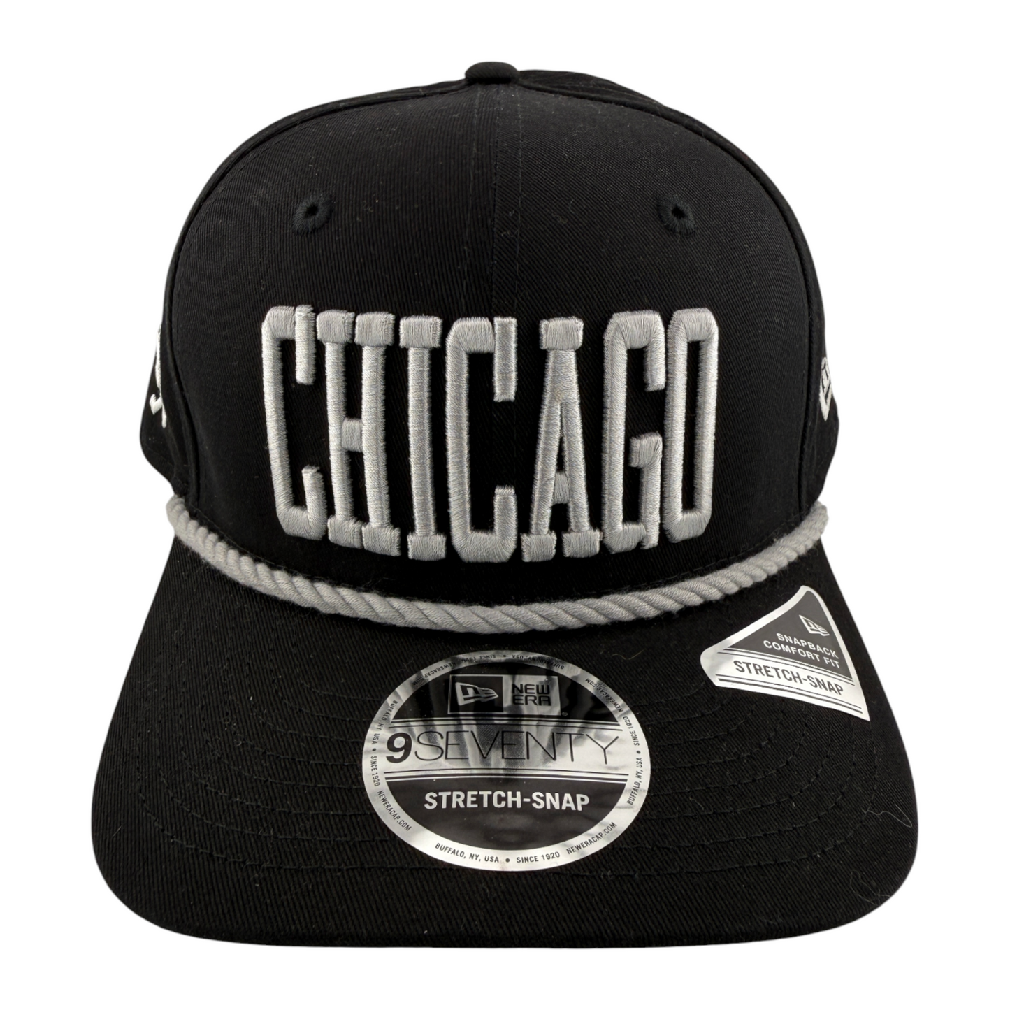 New Era Chicago White Sox MLB Rope 9Seventy Trucker Stretch-Snapback Hat Cap