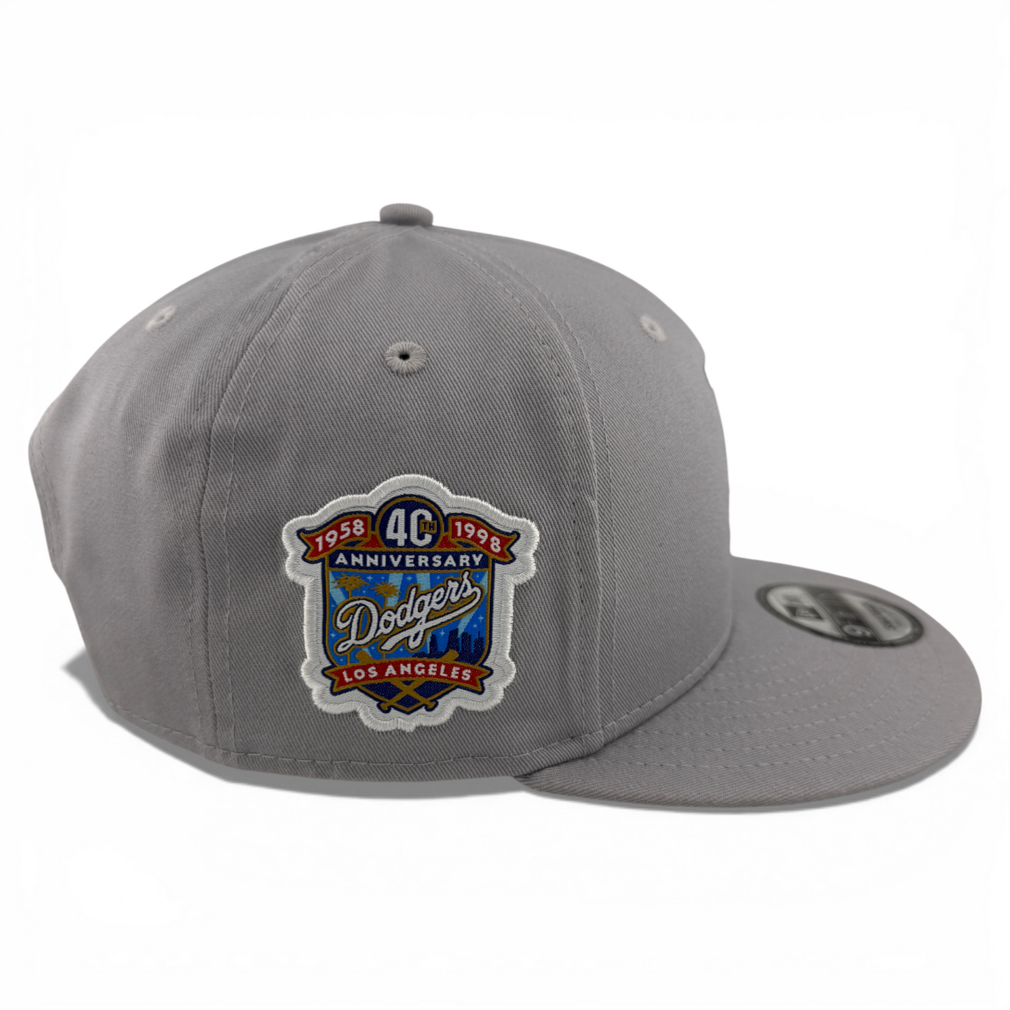 New Era Los Angeles Dodgers MLB Team Grey 9FIFTY Snapback Adjustable Hat Cap