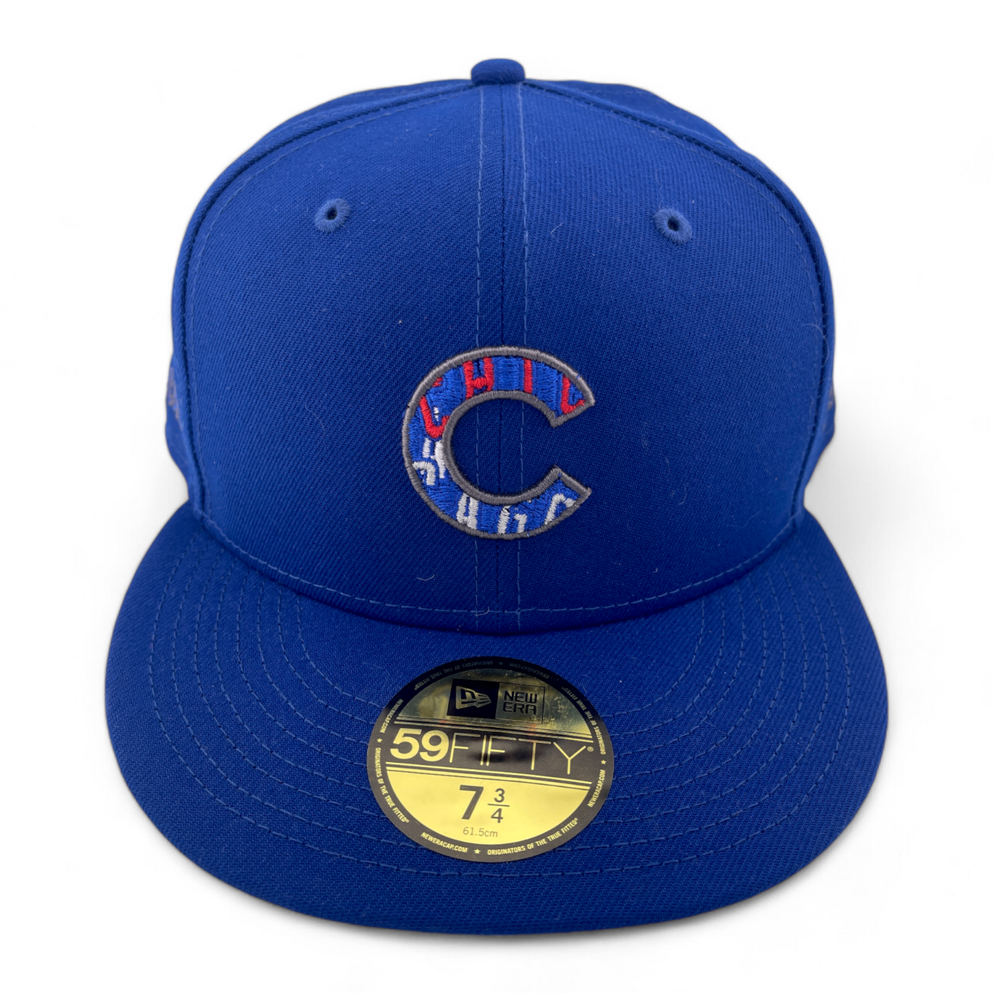 New Era Chicago Cubs MLB Script Fill Logo Pack Blue/Grey 59FIFTY Fitted Hat Cap