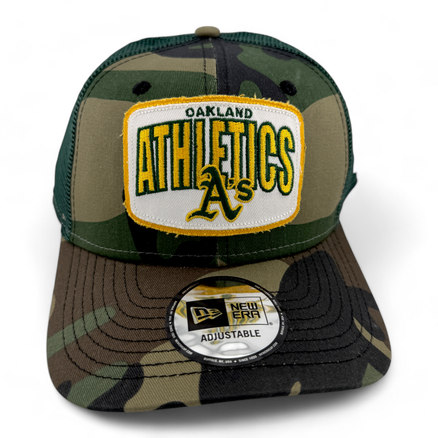 New Era Oakland Athletics A's MLB Camouflage Snapback Adjustable Trucker Hat