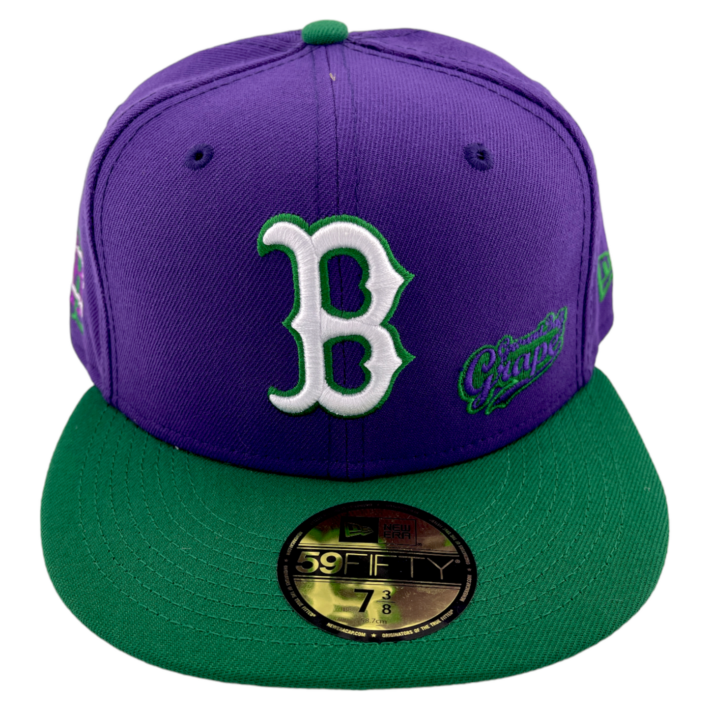 New Era Boston Red Sox MLB Big League Chew Bubble Gum Grape 59Fifty Fitted Hat Cap