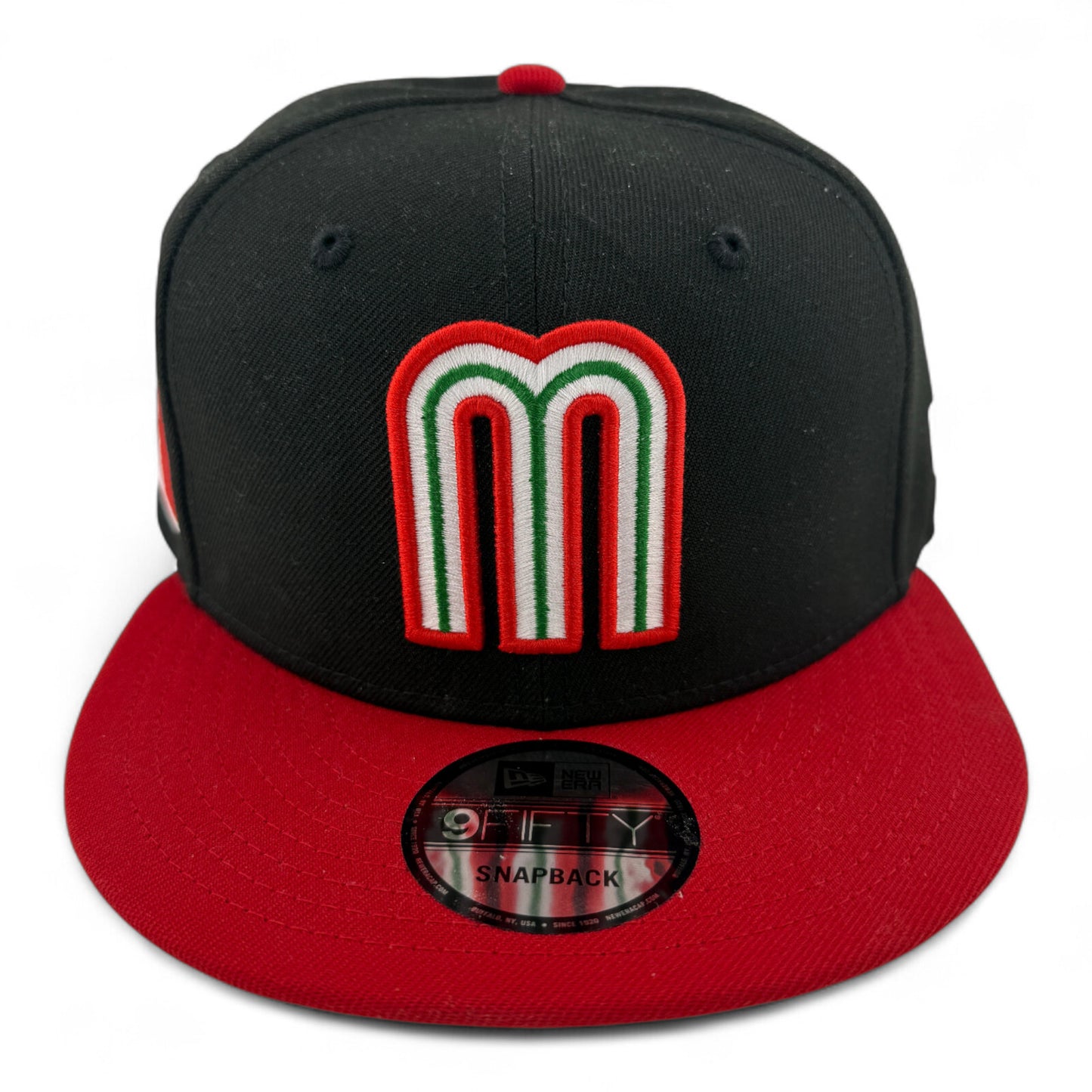 New Era Mexico National Team LMB Black Flag 9FIFTY Snapback Adjustable Hat Cap