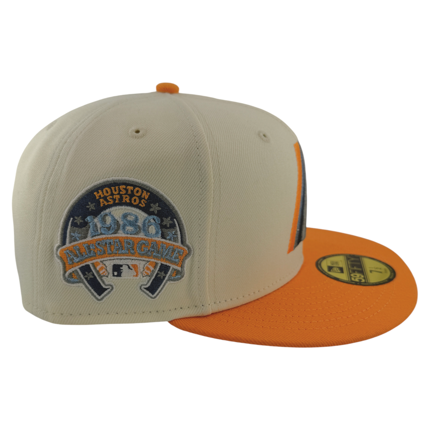 New Era Houston Astros MLB Pastel Punch Creamsicle Cream 59Fifty Fitted Hat Cap