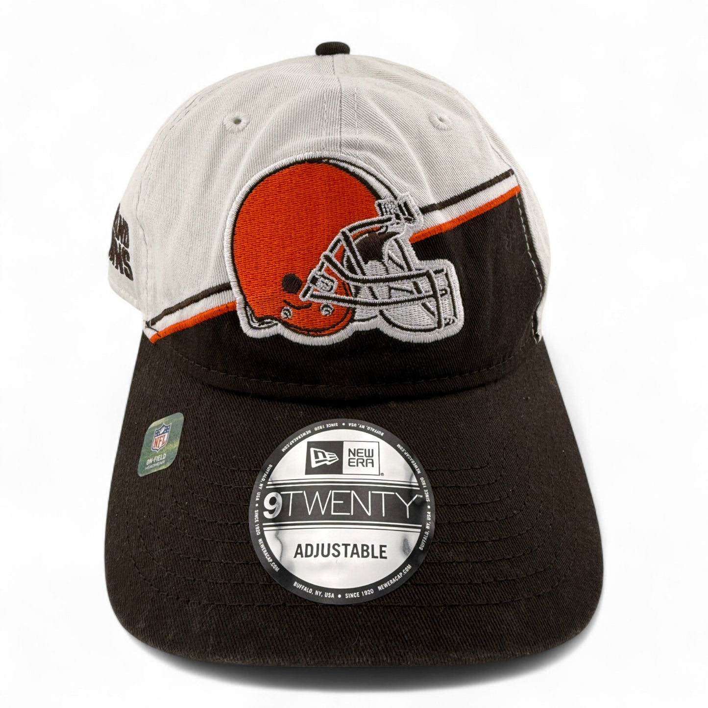 New Era Cleveland Browns NFL 2023 Sideline Logo 9Twenty Adjustable Hat Cap