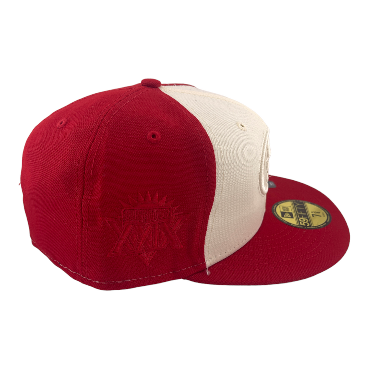 New Era San Francisco 49ers Super Bowl XXIX Patch Red/Cream 59FIFTY Fitted Hat Cap