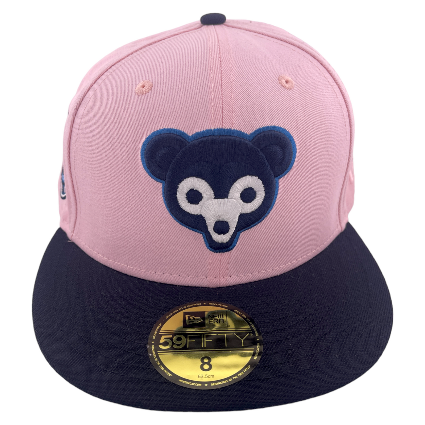 New Era Chicago Cubs 1962 All Star Patch Vintage Logo Pink/Blue UV 59FIFTY Hat Cap