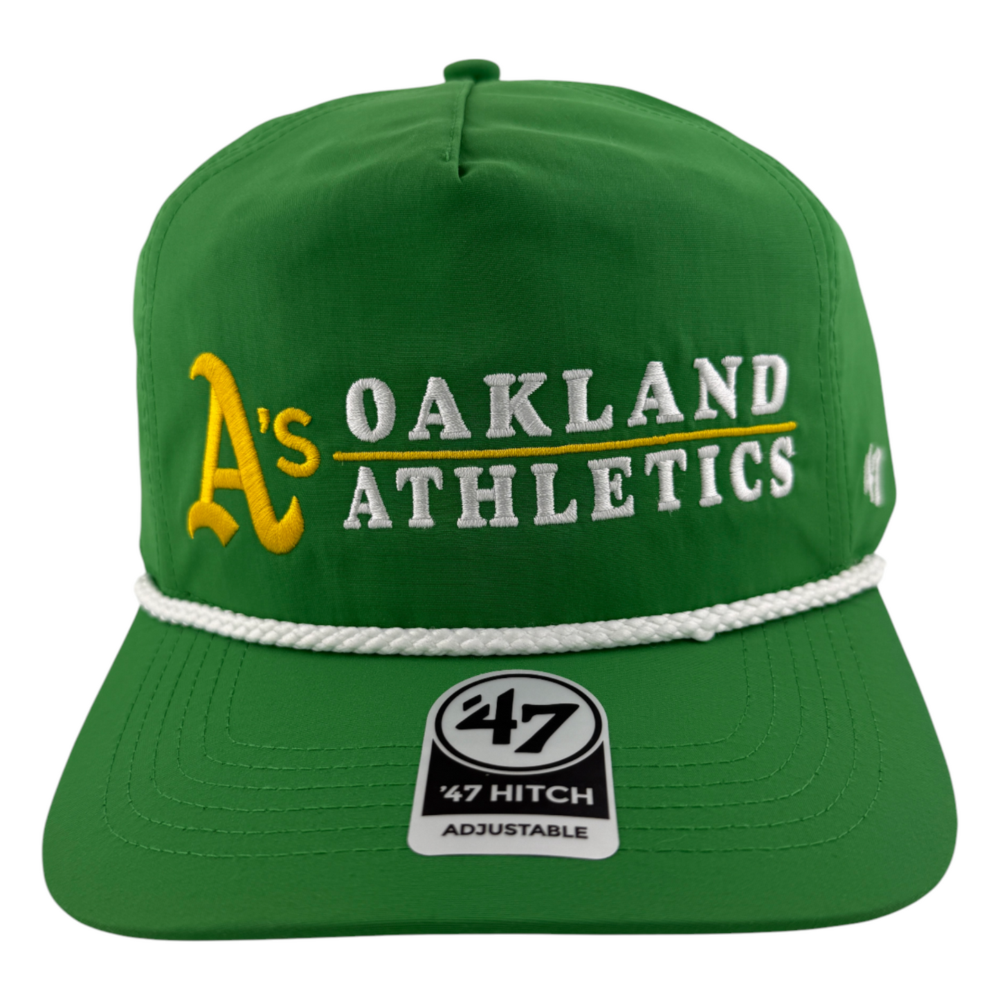 '47 Brand Oakland Athletics A's MBL Campground Hitch A-Frame Snapback Adjustable