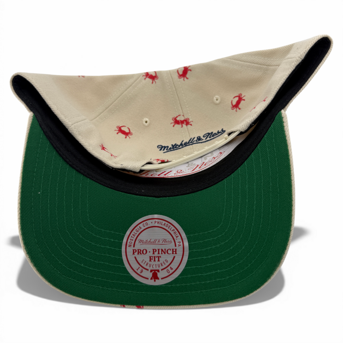 Mitchell & Ness Boston Red Sox Crab A-Frame Pro Pinch Fit Snapback Adjustable