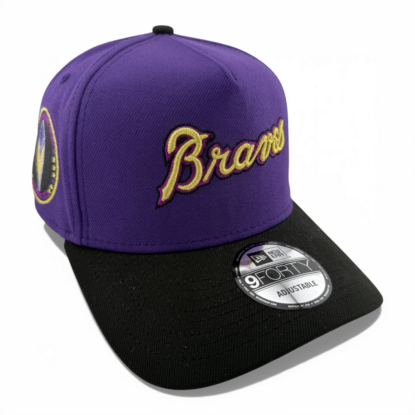 New Era Atlanta Braves MLB Crowned A-Frame 9Forty Snapback Adjustable Hat Cap