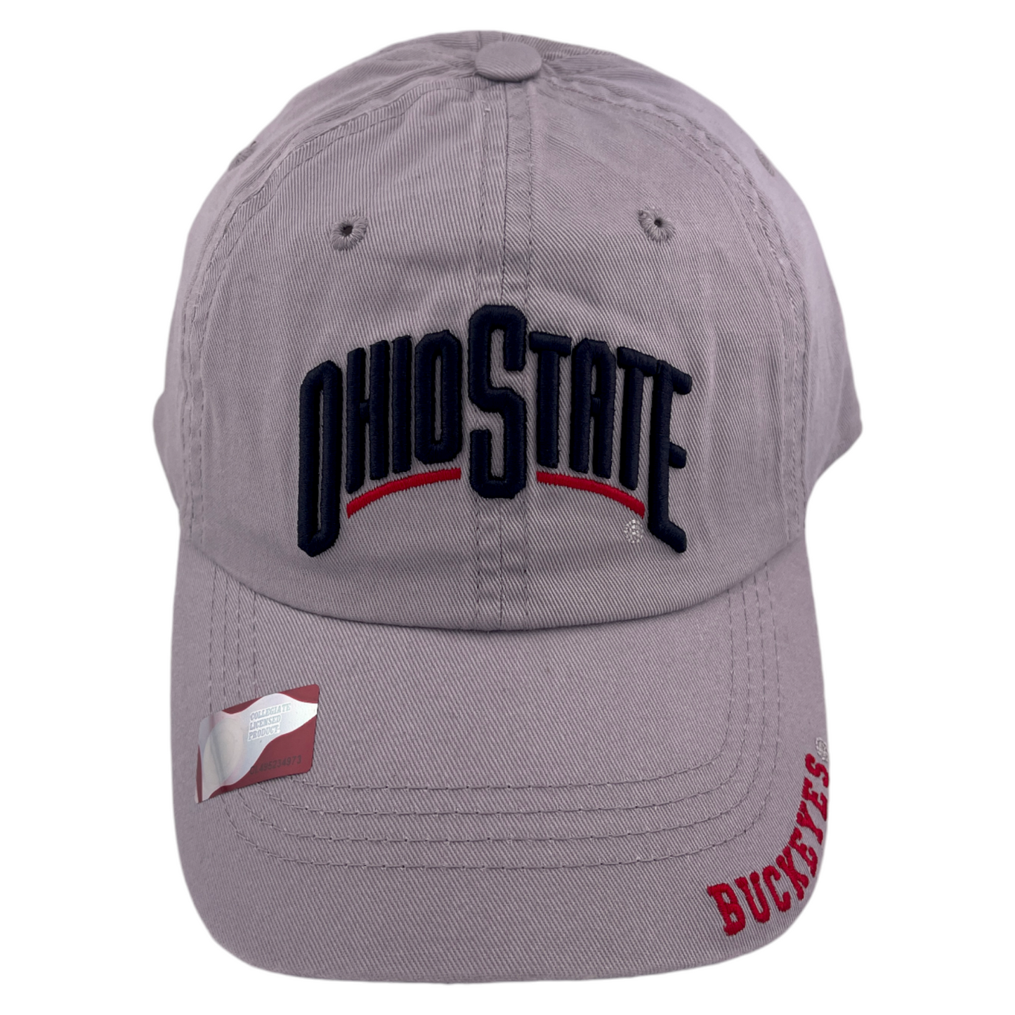 Ohio State University Buckeyes NCAA Ohio State Logo Grey Adjustable Dad Hat Cap