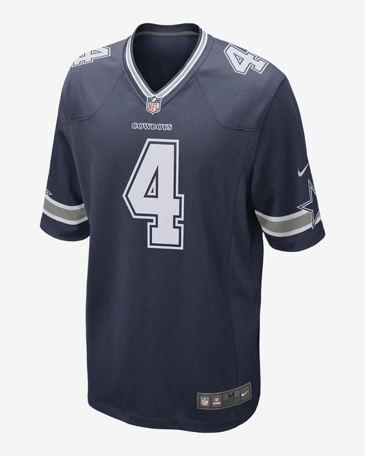 NEW Nike NFL Dallas Cowboys Dak Prescott #4 Away Game Jersey Navy Men's