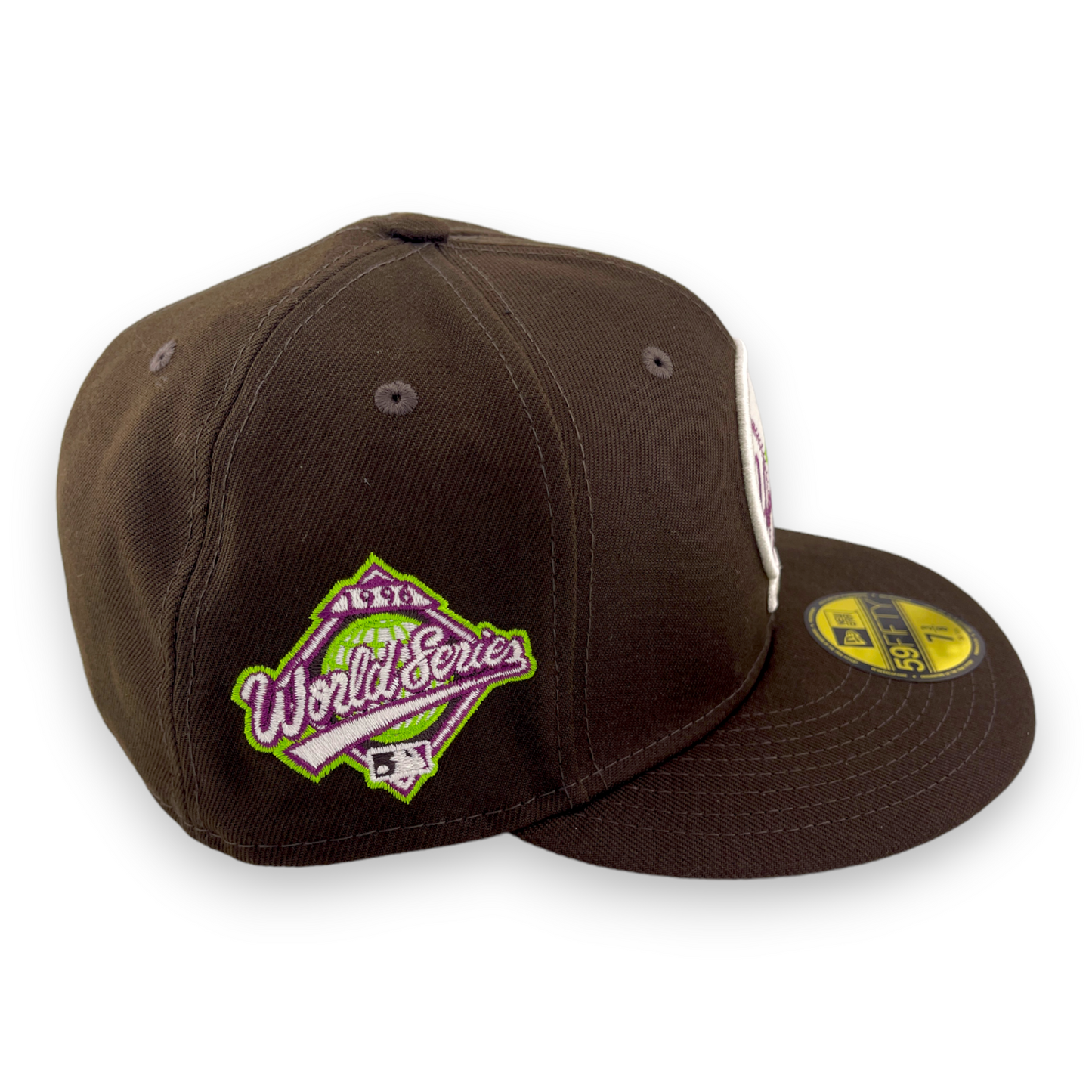 New Era New York Yankees 1996 World Series Patch Brown/Purple UV 59FIFTY Hat Cap