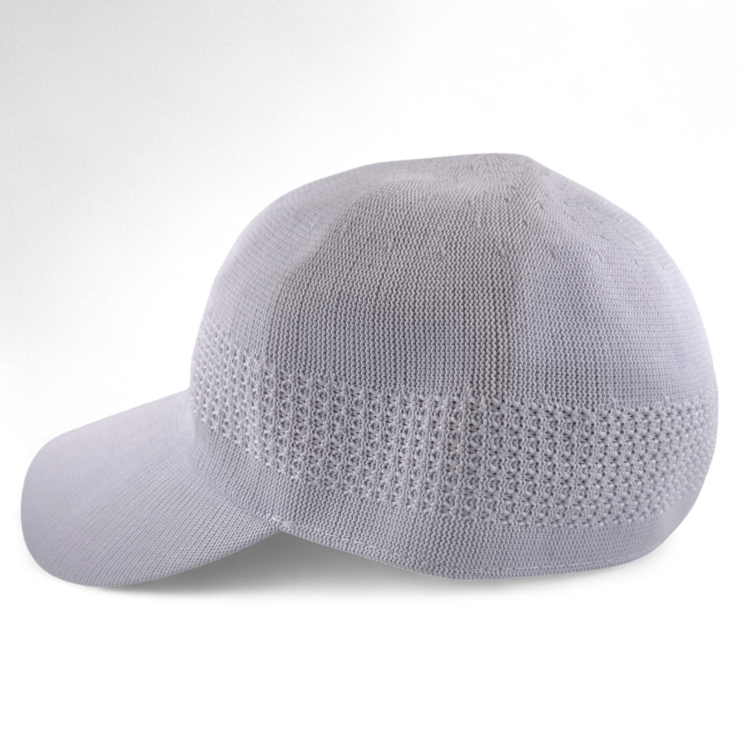 Kangol Tropic Ventair Spacecap Seamless 1456BC Flex White Knit Baseball Hat Cap