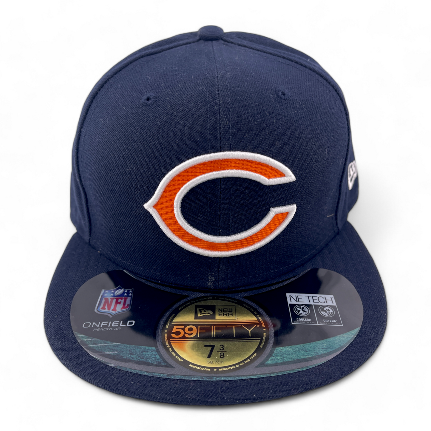 New Era Chicago Bears NFL Team Classic C Logo 59Fifty Fitted Hat Cap 7 3/8