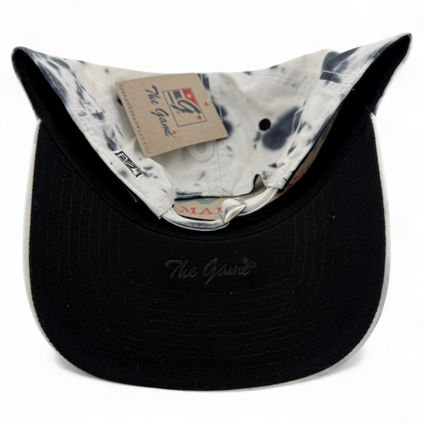 The Game GB482 Gray Scale Tie Dye Blank Twill Unstructured Adjustable Dad Hat