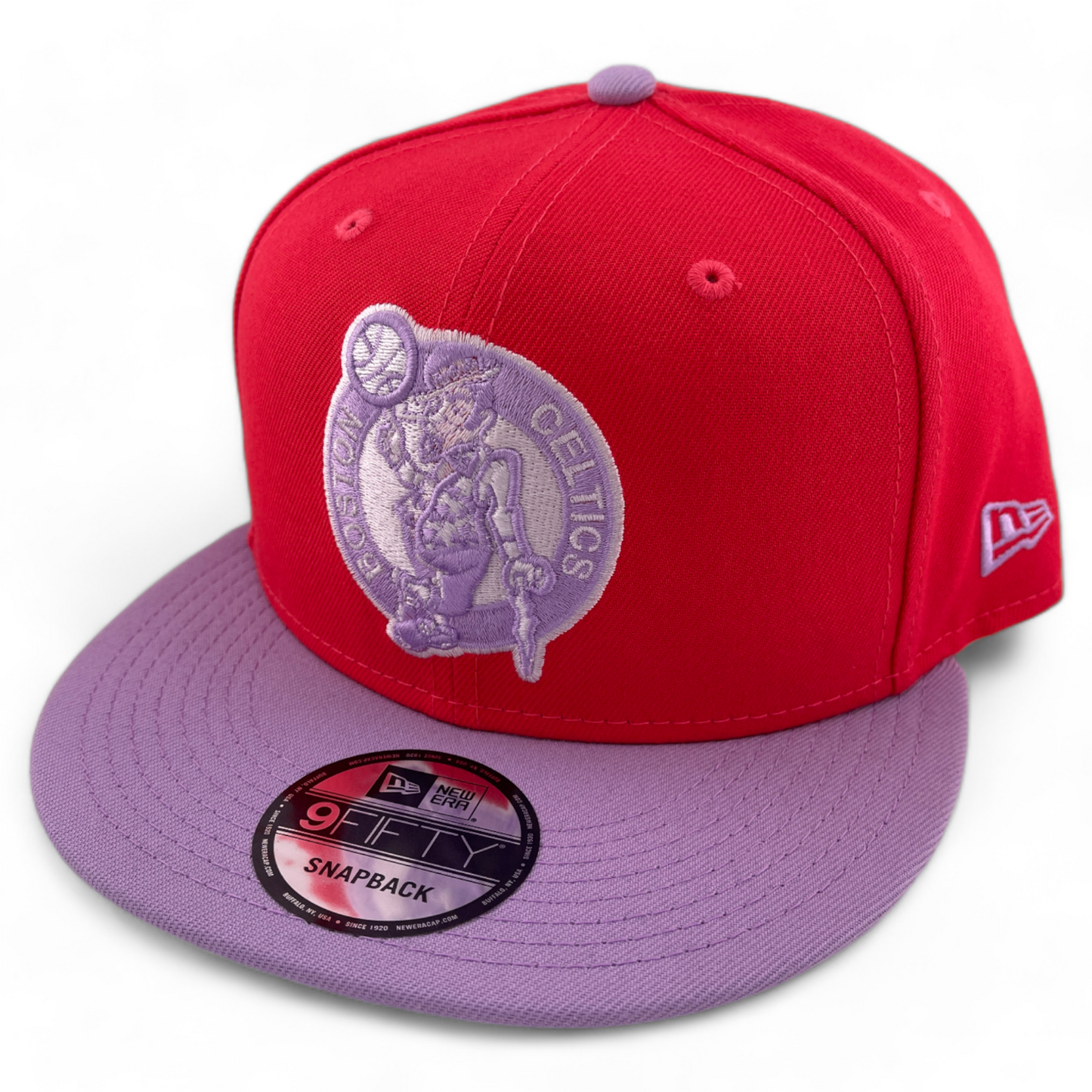 New Era Boston Celtics NBA Pink/Purple Color Pack 9Fifty Snapback Hat Cap