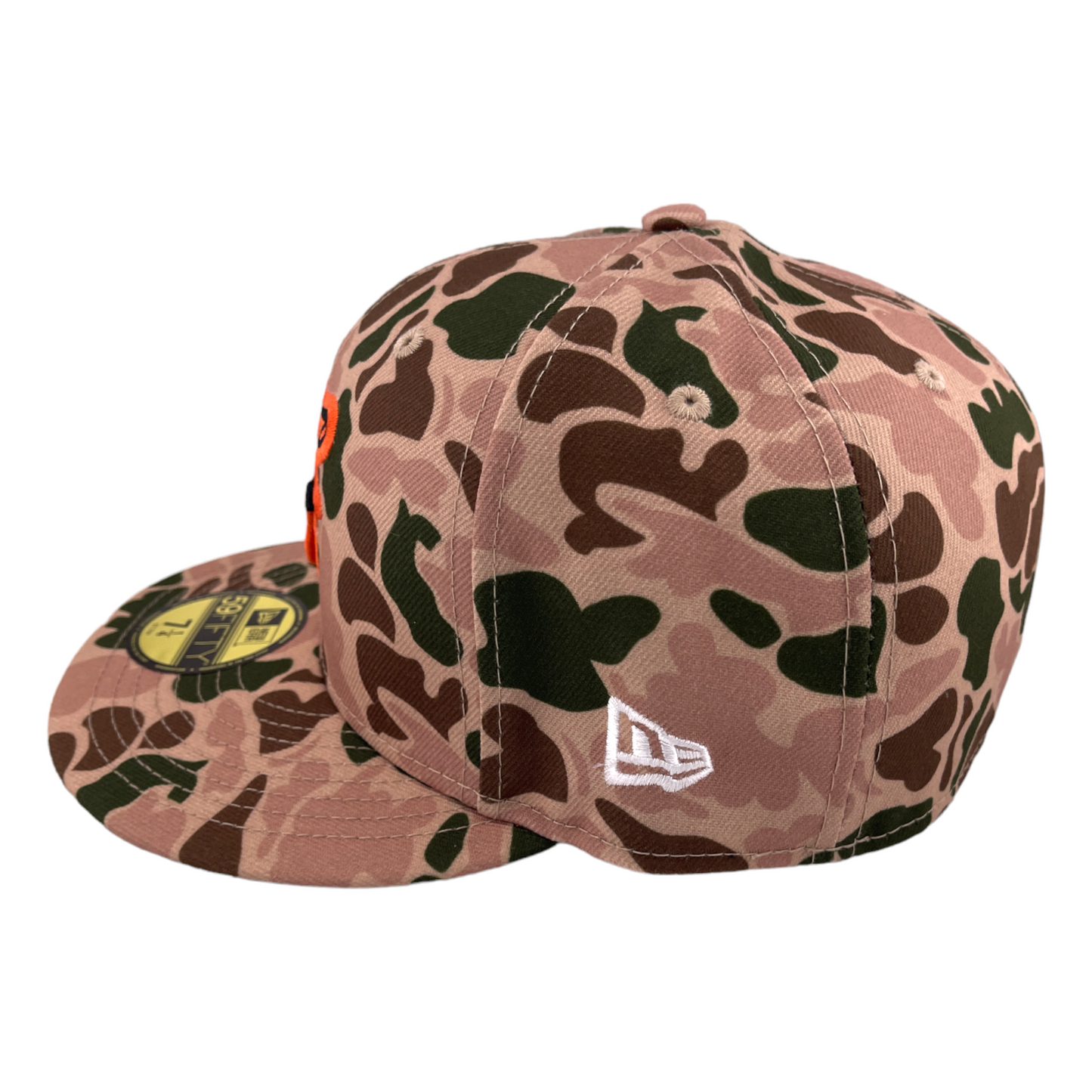 New Era Baltimore Orioles World Series 1983 Patch Duck Camo 59FIFTY Fitted Hat