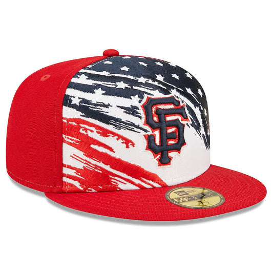 New Era San Francisco Giants 2022 4th of July Flag On-Field 59FIFTY Fitted Hat Cap