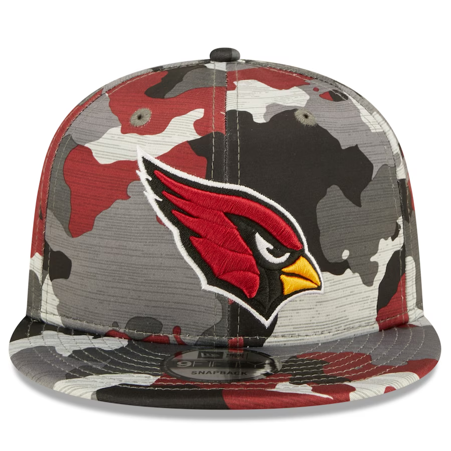 New Era Arizona Cardinals Training Camp 2022 NFL Red Camo 9FIFTY Snapback Hat