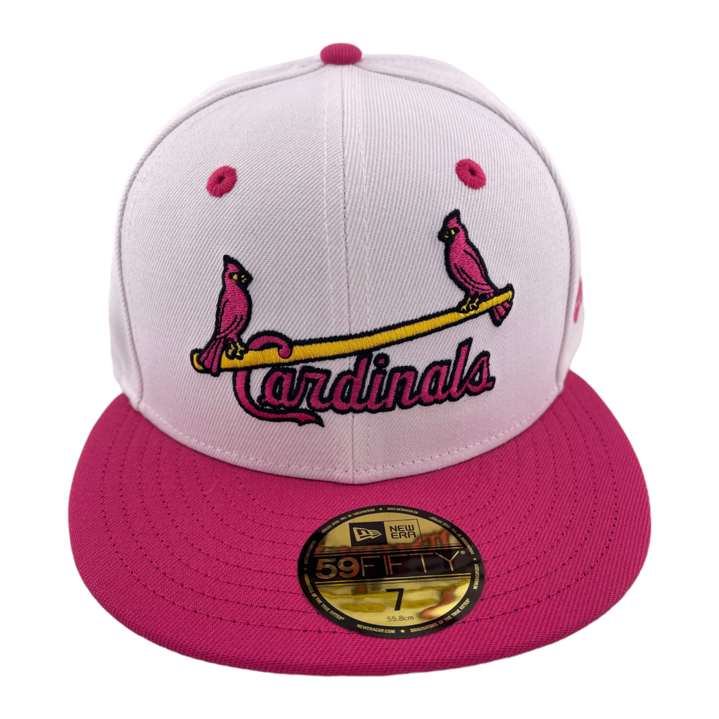 New Era St. Louis Cardinals MLB Two Birds White/Pink Pack 59Fifty Fitted Hat Cap