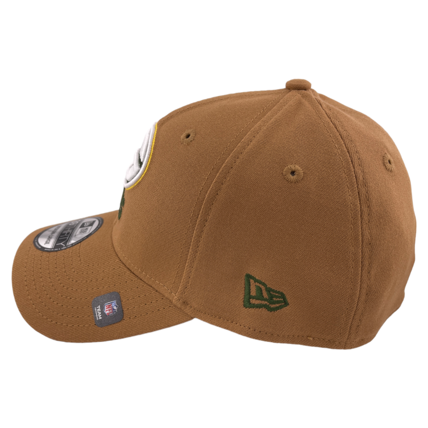 New Era Green Bay Packers NFL Bronze Tan Brown 39Thirty Flex Fit Hat Cap