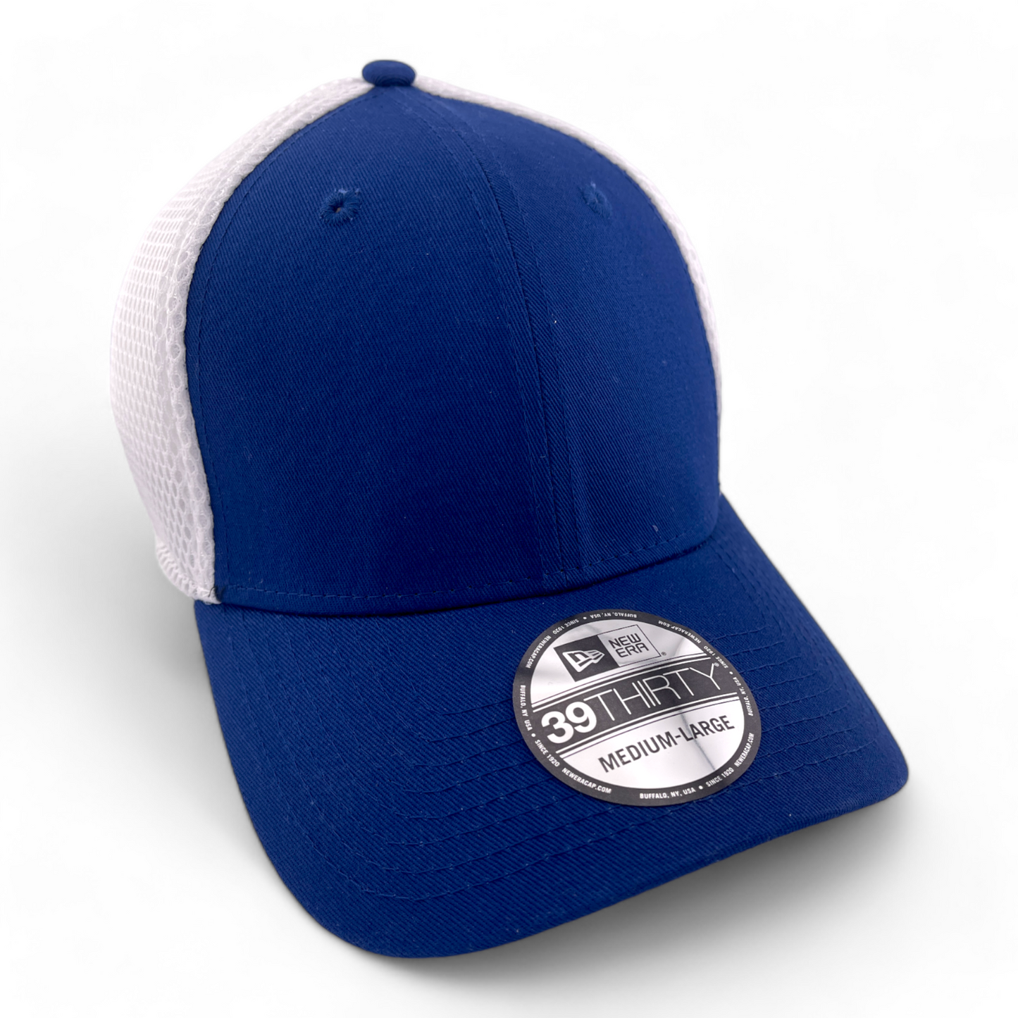 New Era Blank Blue/White (For Custom Embroidery) Neo Mesh 39Thirty Flex Hat Cap