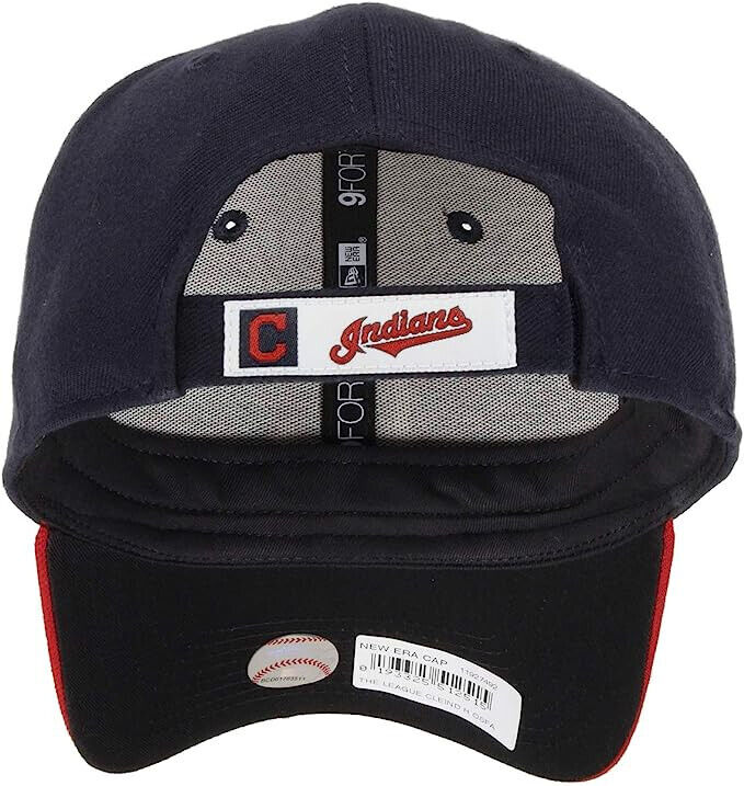 New Era Cleveland Indians The League Red/Blue 9FORTY Adjustable Hat Cap