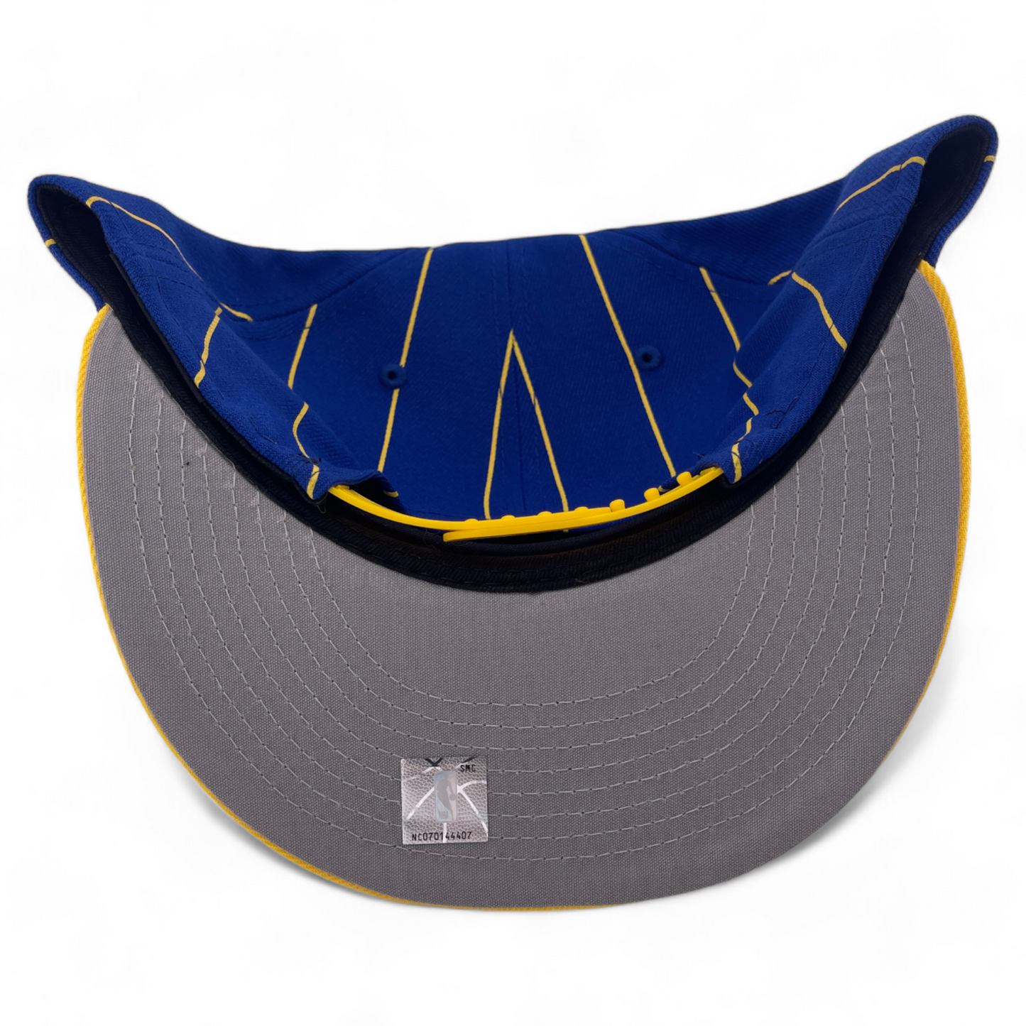 New Era Golden State Warriors NBA Vintage Pinstripe Birdcage 9Fifty Snapback Hat