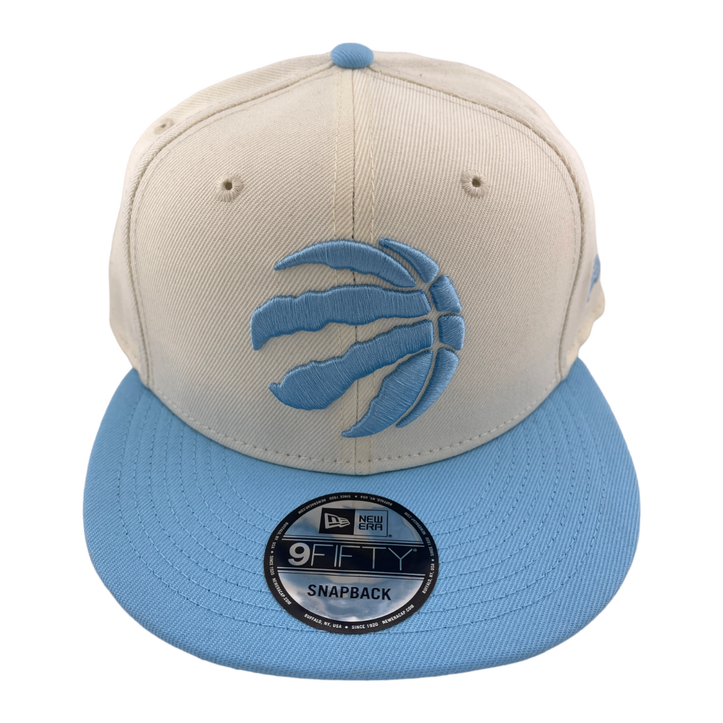 New Era Toronto Raptors NBA Cream/Teal 2-Tone Color Pack 9Fifty Snapback Hat Cap