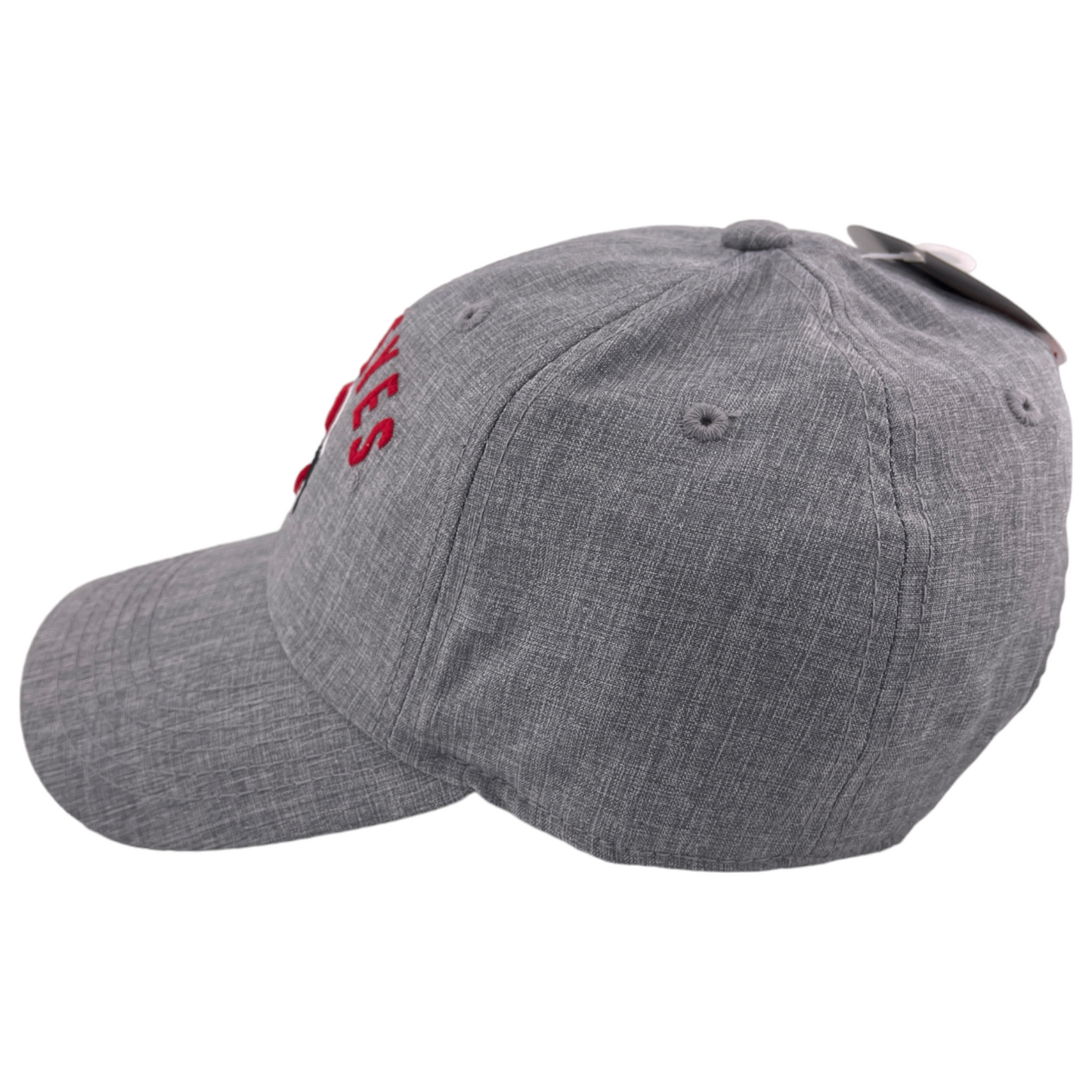 Ohio State University Buckeyes NCAA Logo Heather Grey Adjustable Running Hat Cap