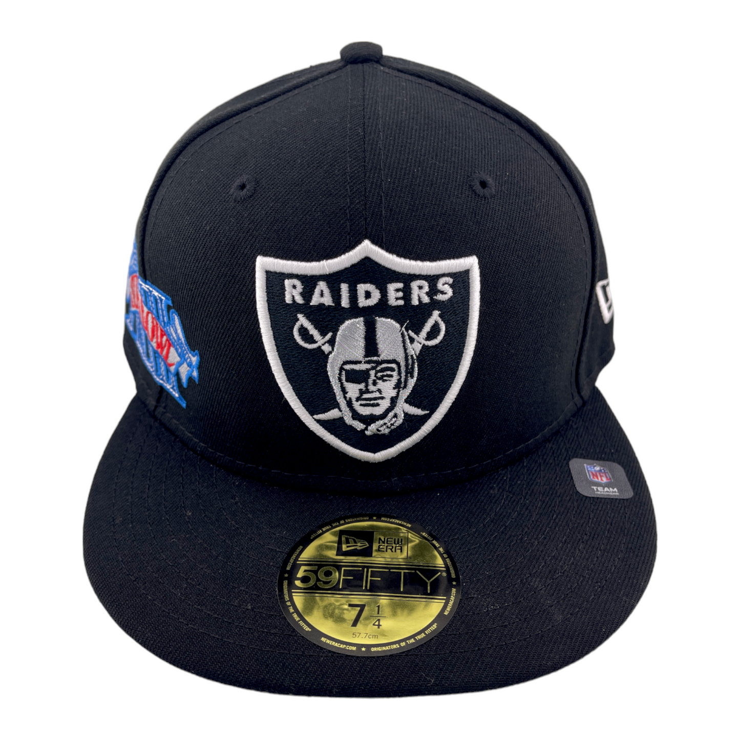 New Era Las Vegas Raiders Super Bowl Patch Black/Purple UV 59Fifty Fitted Hat Cap