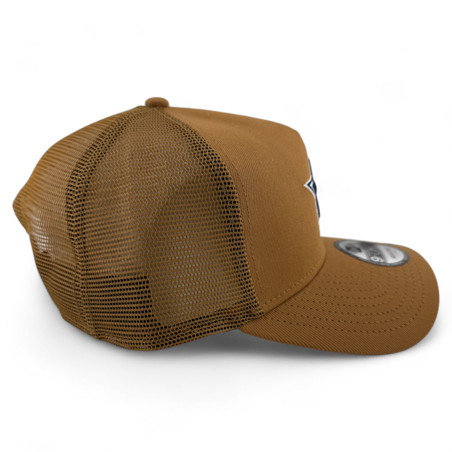New Era Dallas Cowboys NFL Khaki Tan A-Frame 9Forty Snapback Adjustable Hat Cap