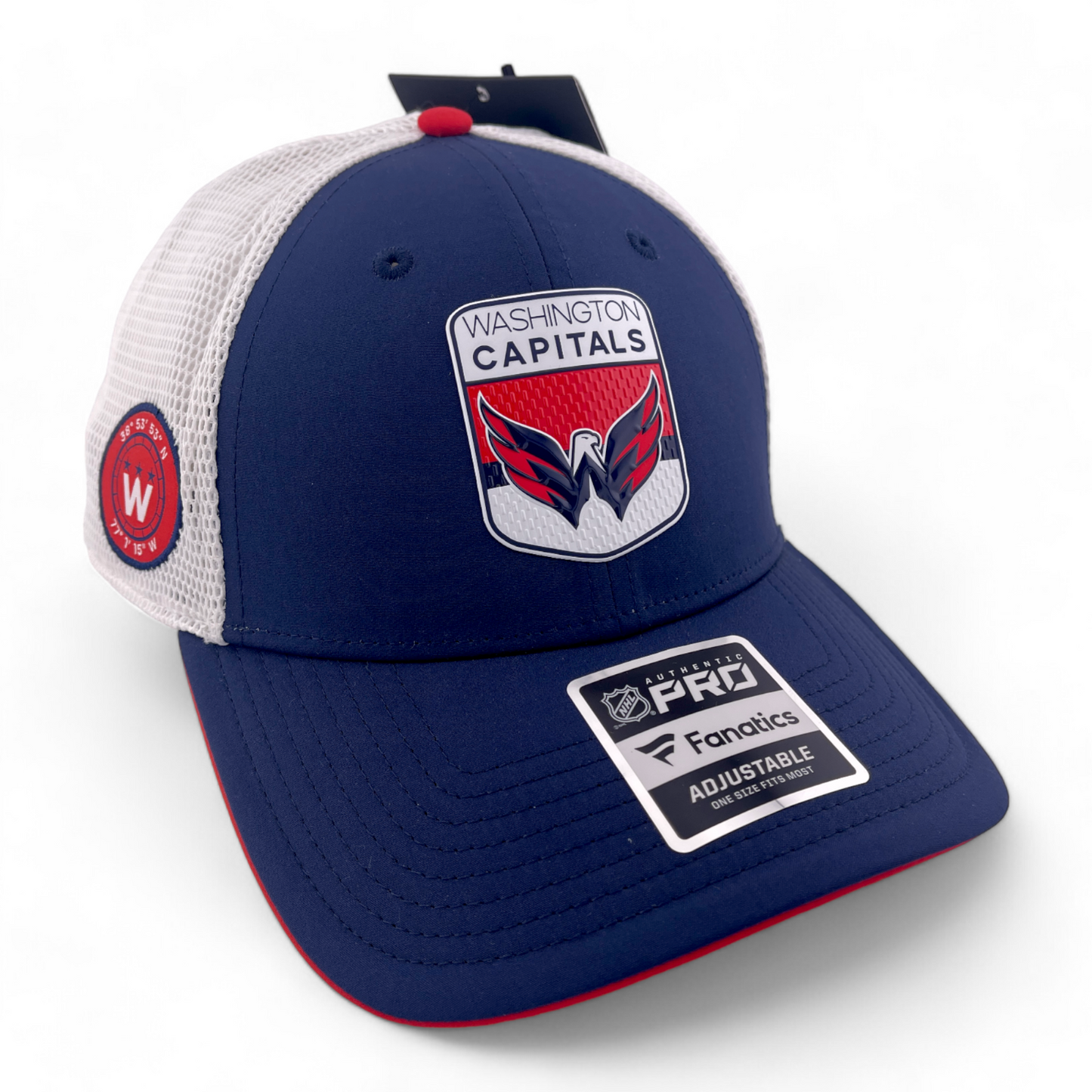 Fanatics Washington Capitals NHL Authentic Pro Mesh Snapback Adjustable Hat Cap