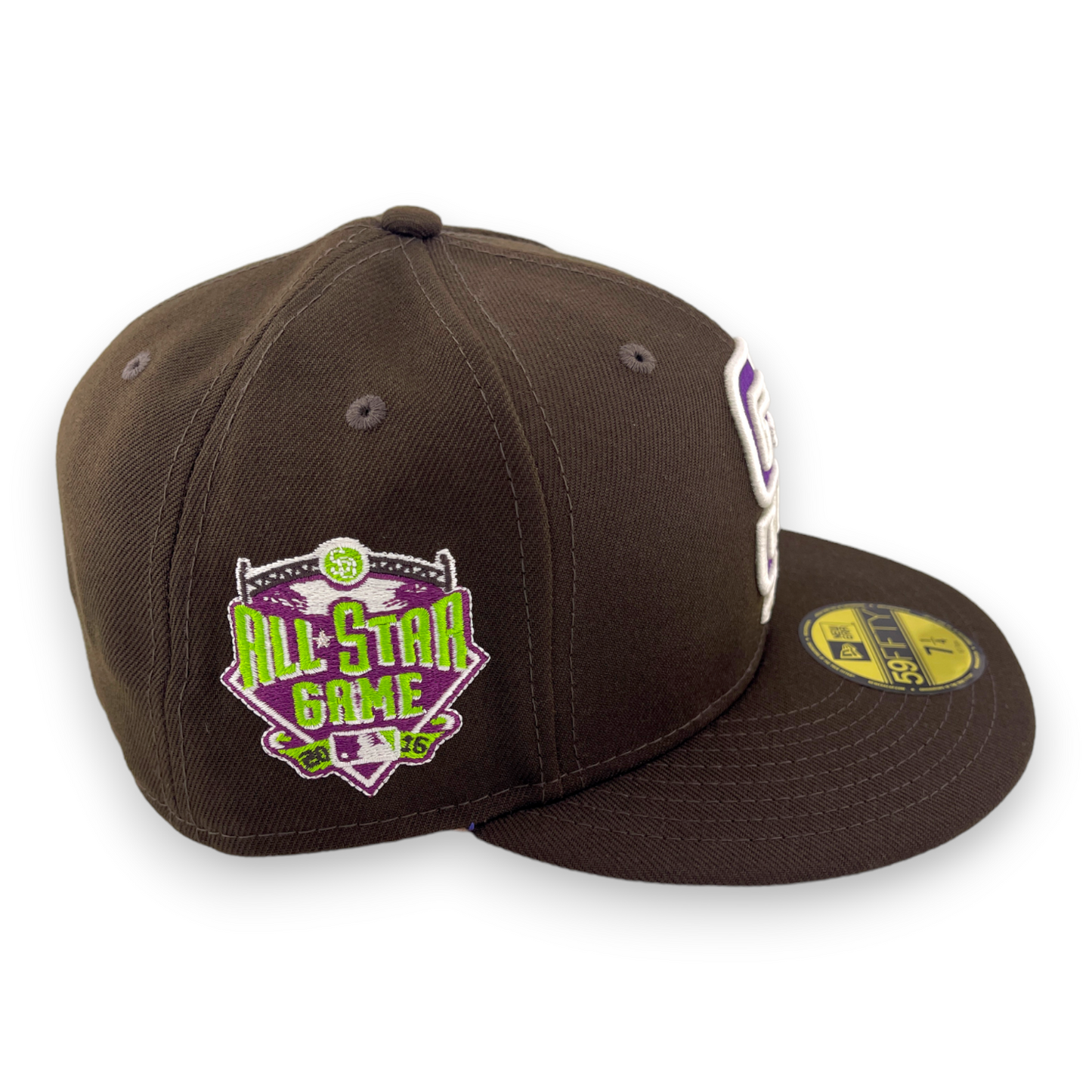 New Era San Diego Padres 2016 All-Start Game Patch Brown/Purple UV 59FIFTY Hat Cap