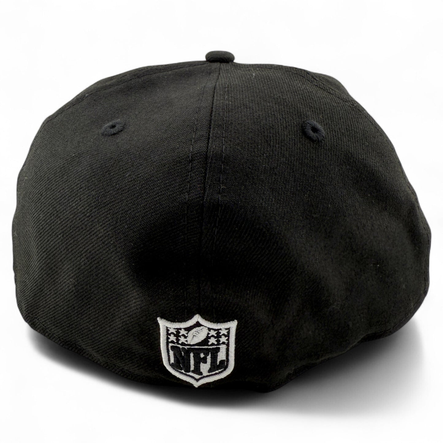 New Era Las Vegas Raiders NFL Team Basic Black 100% Wool 59Fifty Fitted Hat Cap