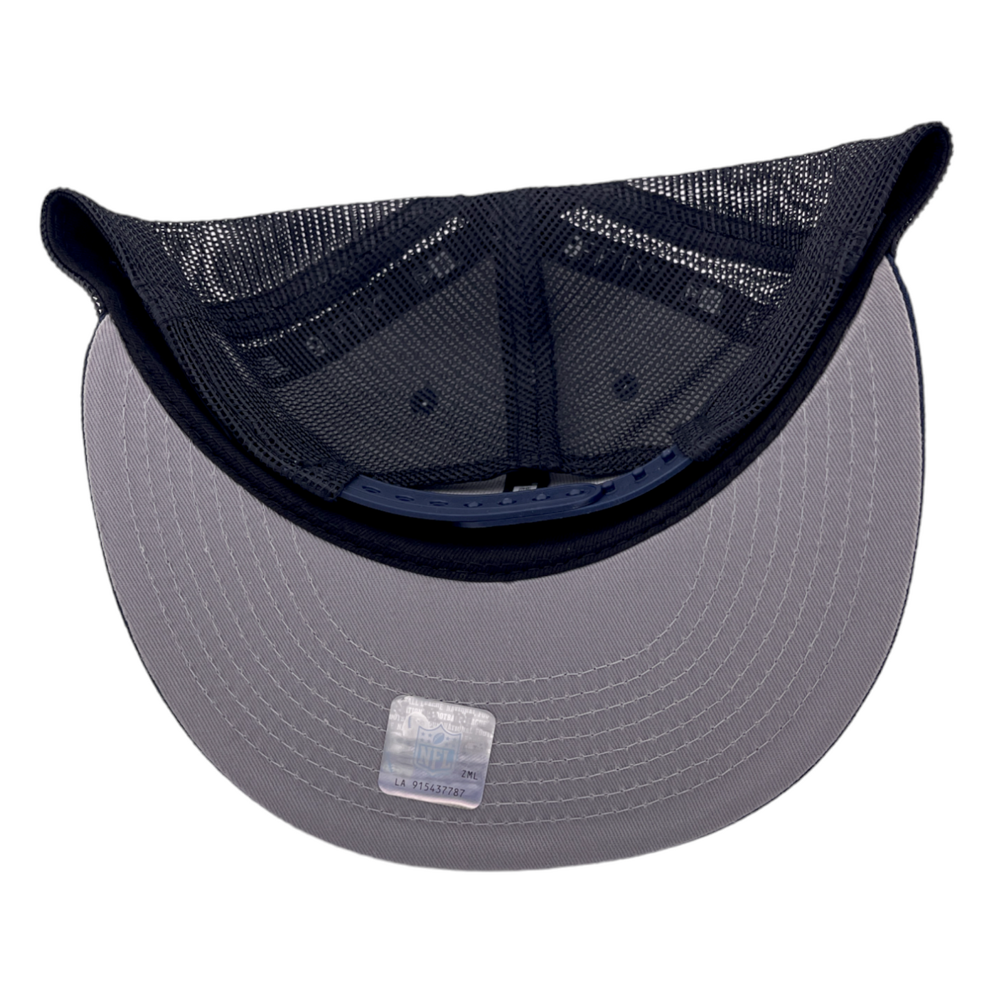 New Era New England Patriots Mesh Back NFL Navy Blue/Grey UV 9FIFTY Snapback Hat Cap