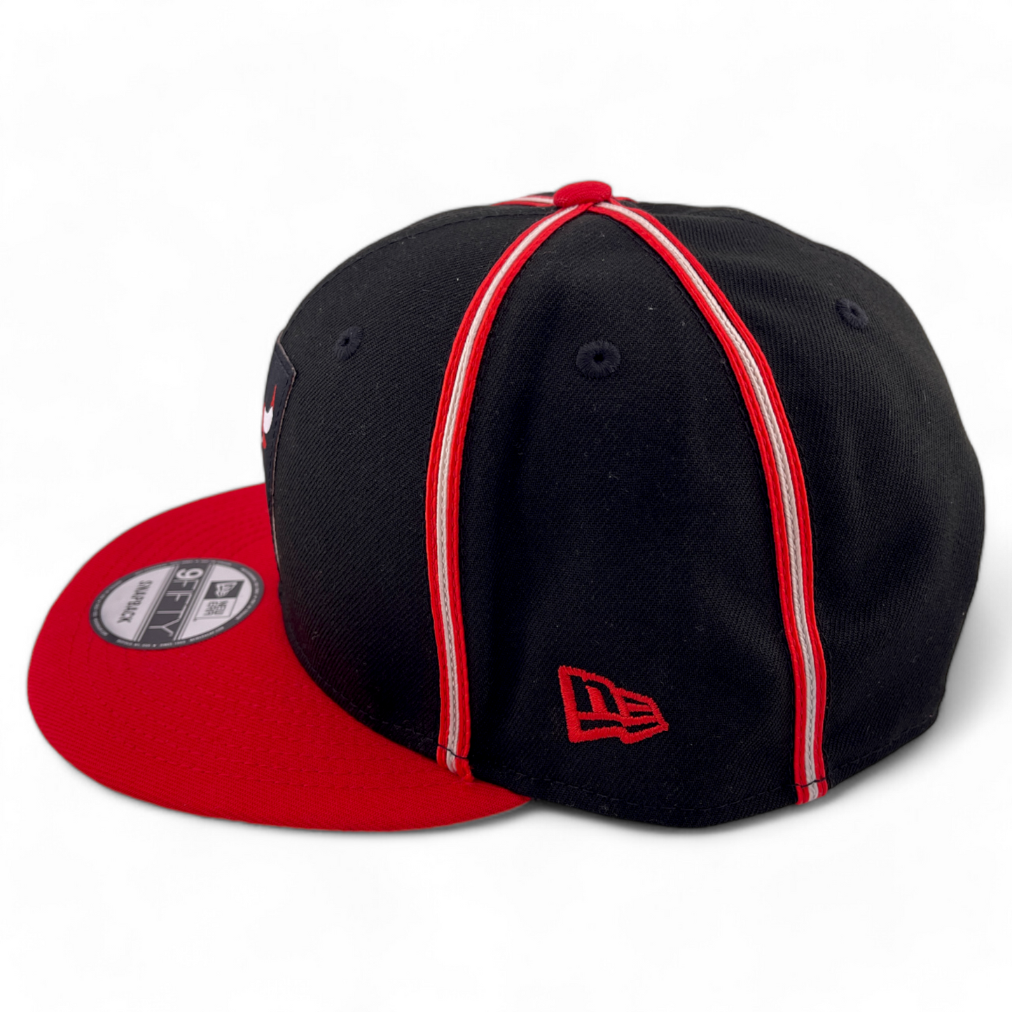 New Era Chicago Bulls NBA Retro 4 "Remastered" Red/Black 9Fifty Snapback Hat Cap